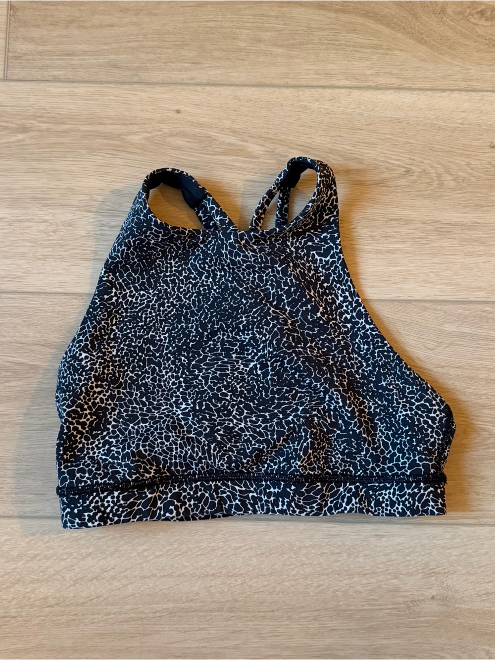 Lululemon Energy Bra High Neck in the Polar Shift Alpine Print